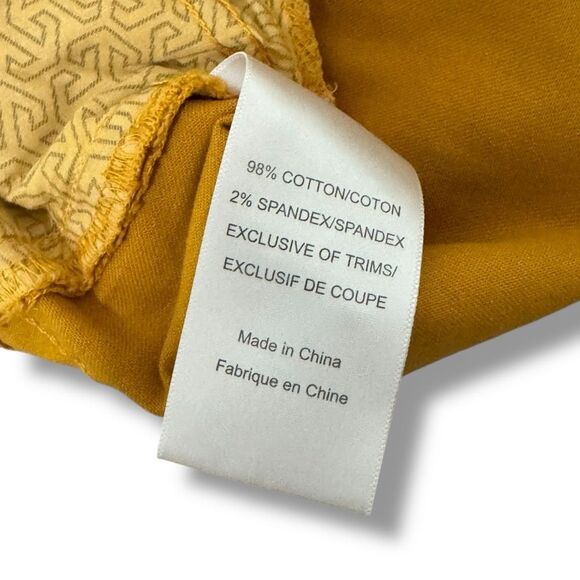 Tory Burch Super Skinny Jeans Mustard Yellow Size 28 US 6 - Picture 11 of 11